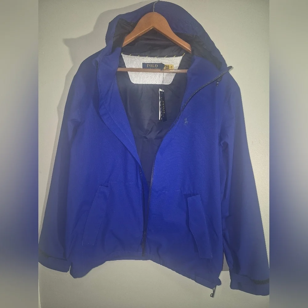 Polo RALPH LAUREN Lightweight Waterproof Seam-Sealed Hood Jacket Blue